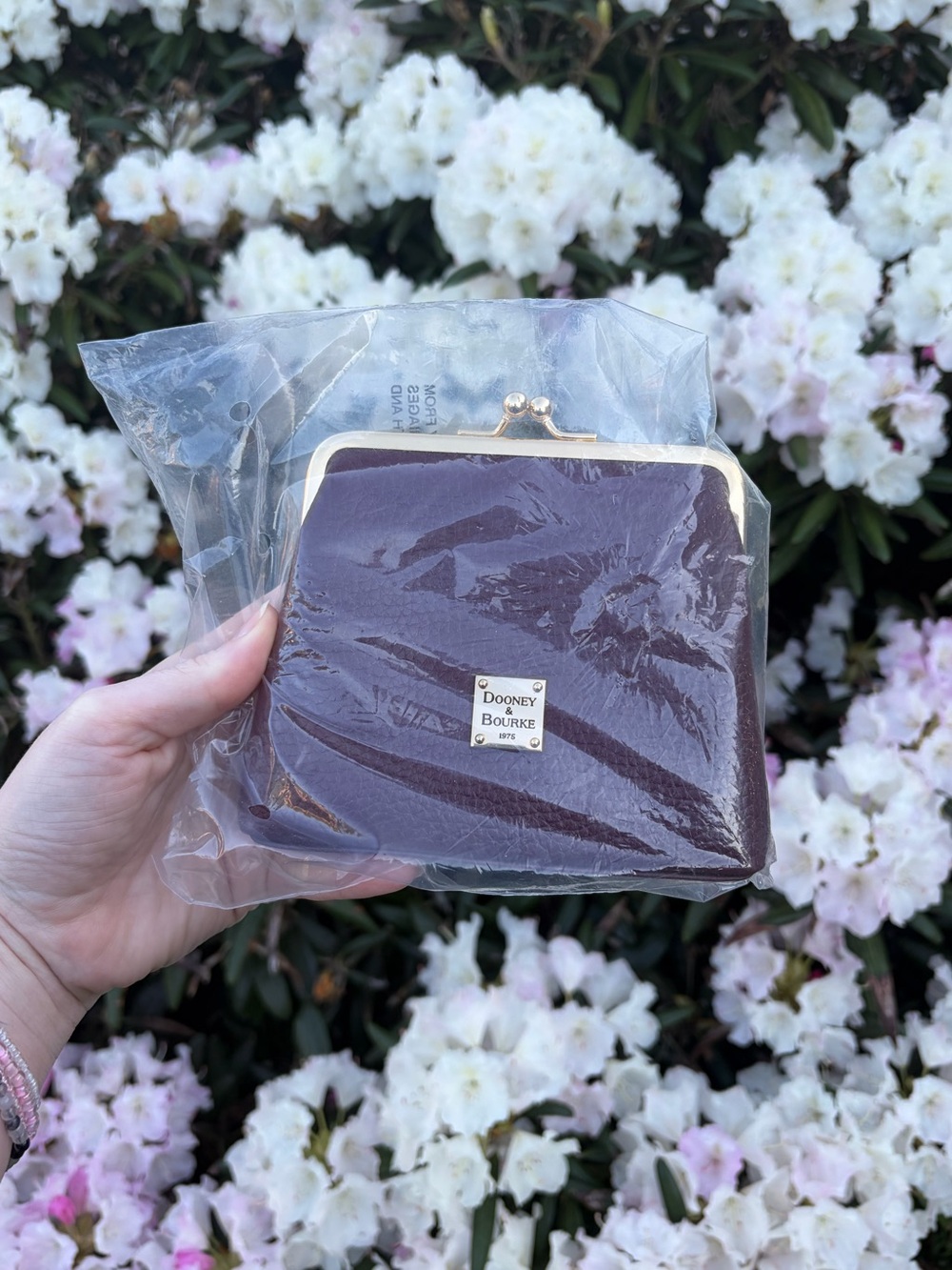 🛑‼️SOLD‼️🛑 Dooney & Bourke Pebble Grain Framed Purse Wallet - NWOT - Picture 4 of 6